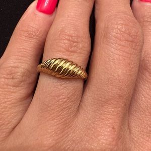 Gold plated ring